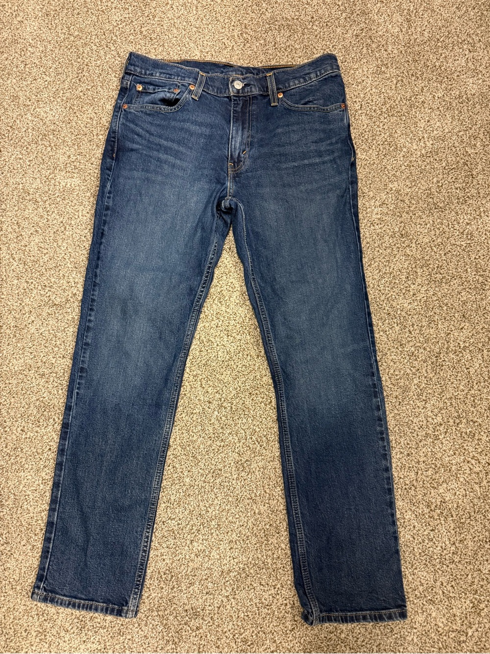 Levi's Men's 33/30 Straight Dark Blue Jeans